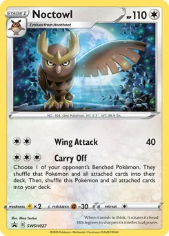 SWSH Black Star Promos Noctowl Pokémon card